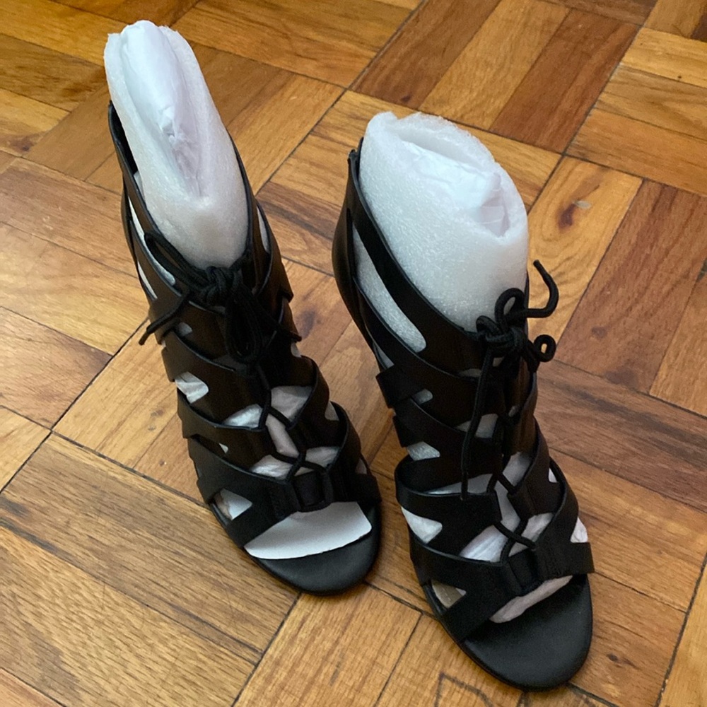 Camila Lace-Up Cage Sandal